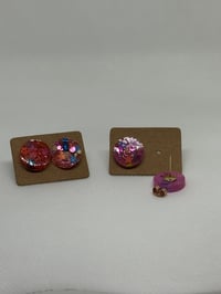 Image 2 of Large Glitter Resin Studs