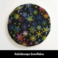 Image 7 of Traditional Round Tea Cozy - Kaleidoscope Snowflakes
