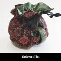 Image 5 of Traditional Round Tea Cozy - Christmas Tiles
