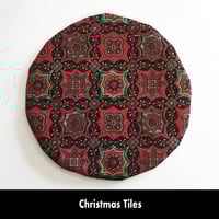 Image 7 of Traditional Round Tea Cozy - Christmas Tiles