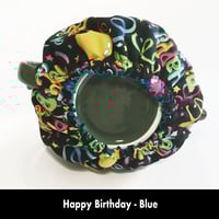 Image 6 of Traditional Round Tea Cozy - Happy Birthday - Blue
