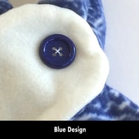 Image 8 of Quick Release Fleece Scarf - Blue Design