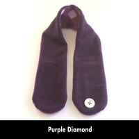 Image 7 of Quick Release Fleece Scarf - Purple Diamond