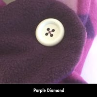 Image 8 of Quick Release Fleece Scarf - Purple Diamond