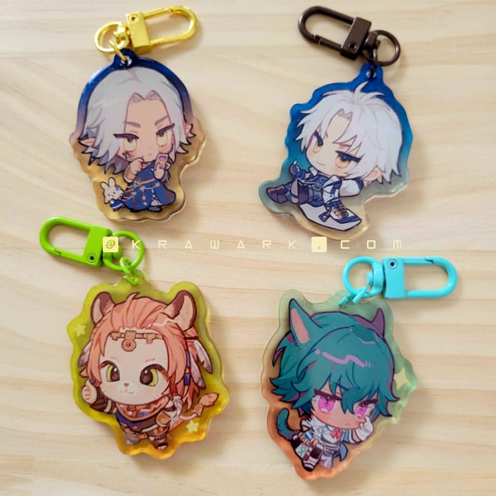 FFXIV acrylic charms 