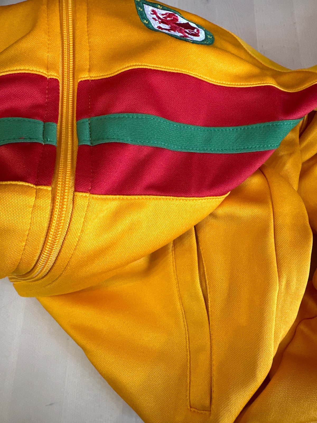 Image of SO58 X Cymru Vintage Track Top Gold 