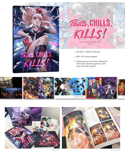 Image of "THRILLS, CHILLS, KILLS!" Danganronpa Fanbook 