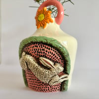 Image 3 of White Rabbit - Ceramic Bud Vase