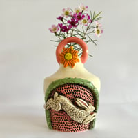 Image 1 of White Rabbit - Ceramic Bud Vase