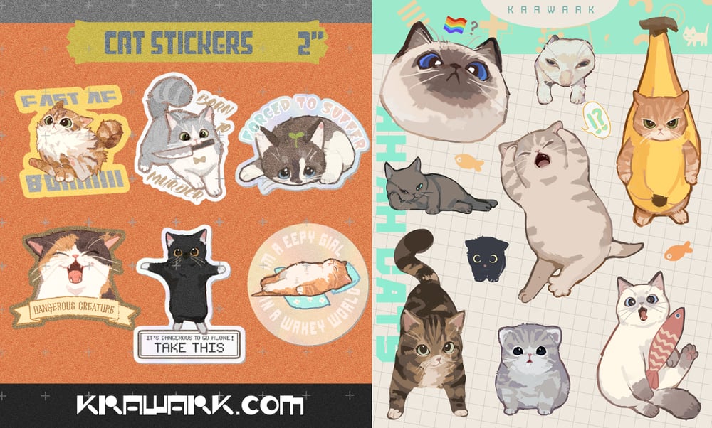 CAT! stickers