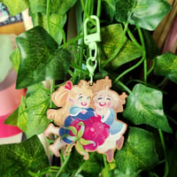 Image 2 of Farcille Strawberry - Wooden Keychain