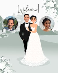 Image 5 of Wedding Welcome Sign With Background