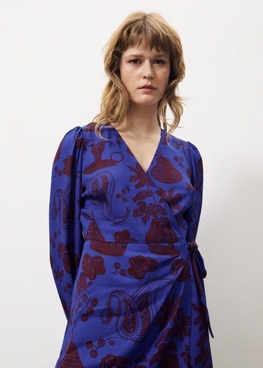 Image of 3-Vestido multicolor Floral Blue