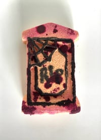 Image 2 of Here Lies…Tombstone Bathbomb Handmade Vegan Headstone Halloween Horror Spooky Bath Products Gifts