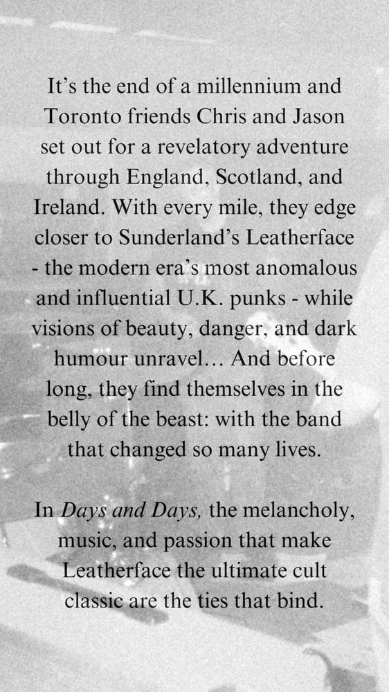 Image de LIVRE : Days And Days - A Story about Sunderland's Leatherface. ( PRÉVENTE )