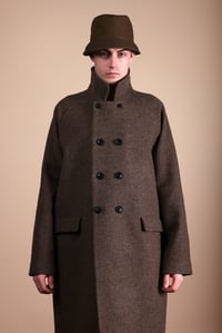 Image 2 of Raglan long wool Coat - Mole