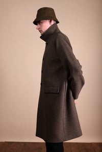 Image 3 of Raglan long wool Coat - Mole