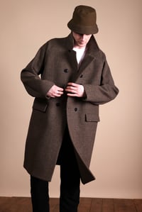 Image 7 of Raglan long wool Coat - Mole