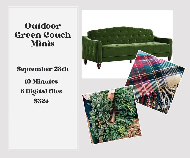 Image of Green Couch Outdoor Minis 2024!