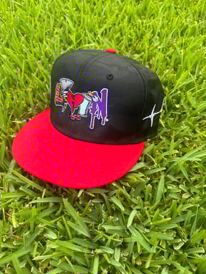 Black and Red LIVIN snapback 