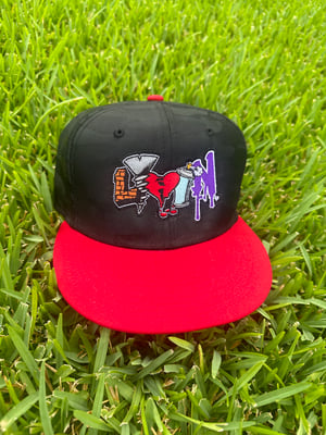 Black and Red LIVIN snapback 