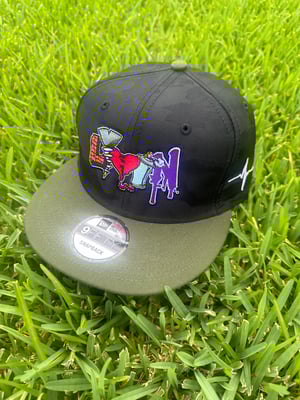 Black/Military Green Snapback