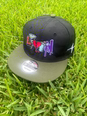 Black/Military Green Snapback