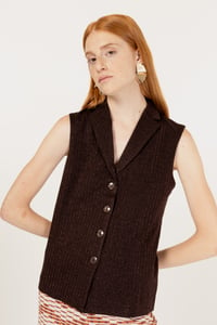 Image 1 of GILET CASSIOPEA CIRCLE DANCE MARRONE