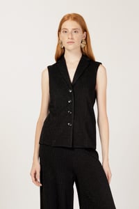 Image 2 of GILET CASSIOPEA CIRCLE DANCE NERO