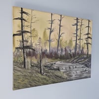 Image 2 of River Through Woods - 24" x 18" Oil Painting