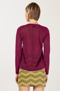 Image 4 of MAGLIA MADAGASCAR LUREX FUCSIA