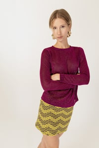 Image 3 of MAGLIA MADAGASCAR LUREX FUCSIA