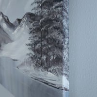 Image 3 of Winter Lake - 24" x 18" Oil Painting