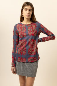 Image 1 of MAGLIA MADAGASCAR SNAKE COBALTO €132 -50%