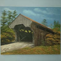 Image 2 of Waterloo Covered Bridge - 20" x 16"