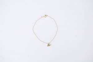 Image of gold triangle bracelet