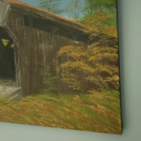Image 4 of Waterloo Covered Bridge - 20" x 16"
