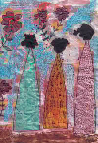 Image 1 of Asian-Inspired Vintage Floral Art Journal