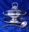 Walker And Hall Sheffield Plated Sauce Tureen 1905 Coat Of Arms Dewsbury Forward