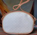Image of Vtg Gucci White/Tan Mini Monogram Crossbody Bag