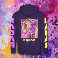 Image 1 of RDR24 BIRD & SNAKE zip hoodie purple