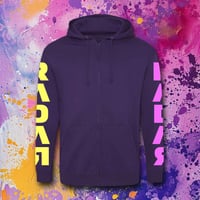 Image 2 of RDR24 BIRD & SNAKE zip hoodie purple