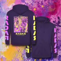 Image 3 of RDR24 BIRD & SNAKE zip hoodie purple