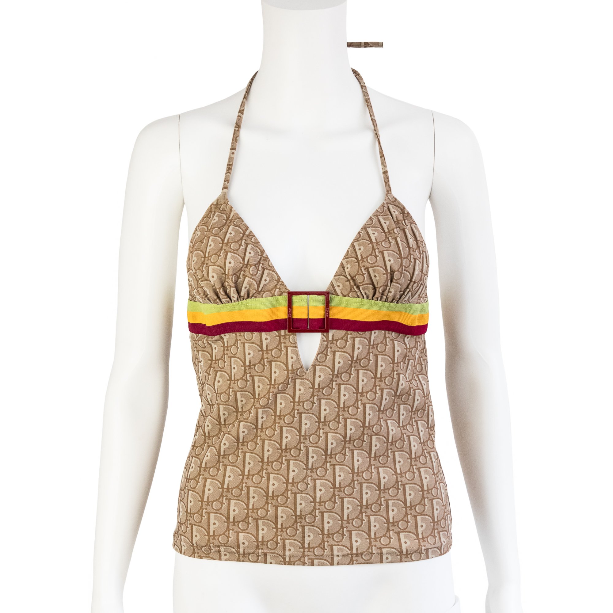 Image of Christian Dior Rasta 2004 Halter & Pareo Skirt Swimsuit Set