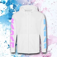 Image 3 of RDR24 COCKEREL zip hoodie white