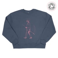 Image 1 of Mr Death Women's Baggy Drop Shoulder Sweat (Organic)