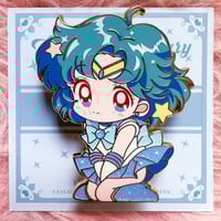 Image 1 of Sailor Mercury Chibi Pin (In hand sale)💙