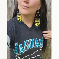 Image 3 of Mascot Jaguars Earrings | Fun Jacksonville Jaguars Earrings