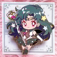 Image 1 of Sailor Pluto Chibi Pin (In hand sale)🤎