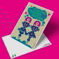 Image 2 of Together in Electric Dreams - Phil Oakey and Giorgio Moroder - Art Print, Greetings Card, Postcard